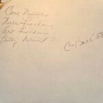 1958 Commodores Ball Back of Photo