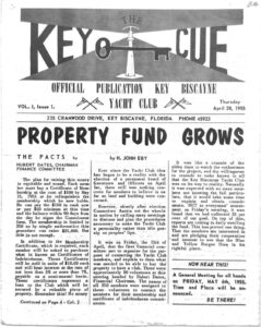KBYC First Key Cue newsletter April 1955